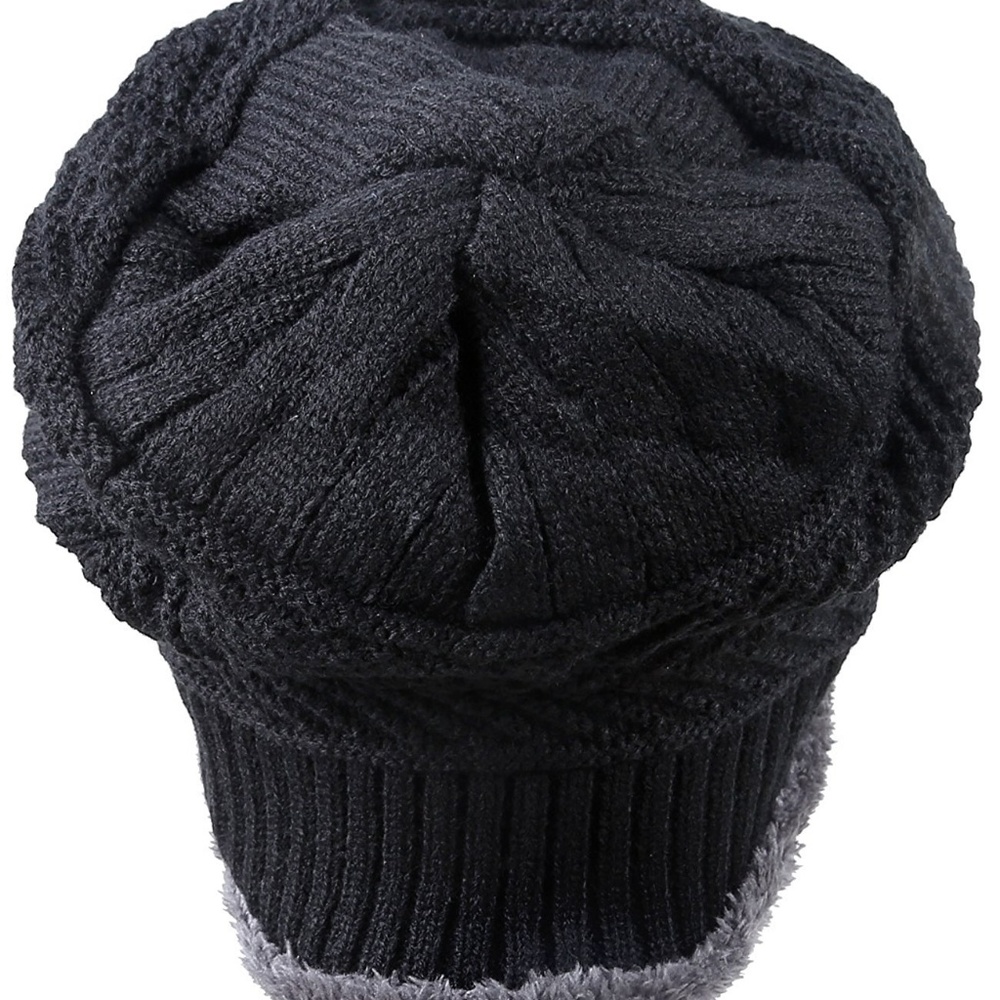 Winter Knit Skull Cap Woolen Slouchy Beanie Hat - Picture 6 of 8